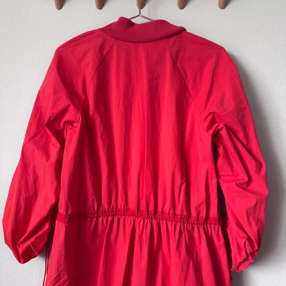 Josie Natori Red Lightweight Drawstring Utility Jacket - Picture 9 of 10